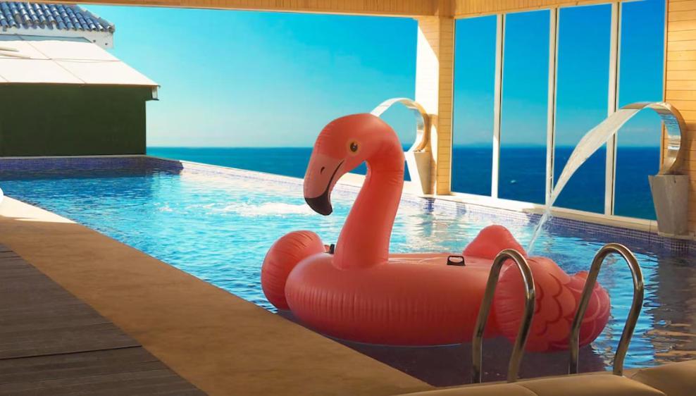 Mandarin Palace Hotel & Spa Tánger Exterior foto A flamingo float